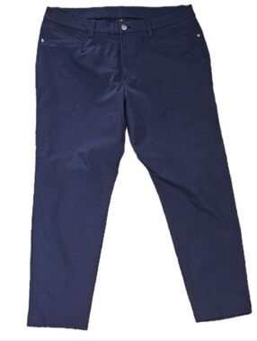 Lululemon ABC Pants Mens 35x27 Blue 5 Pocket Slim Classic Stretch Tech